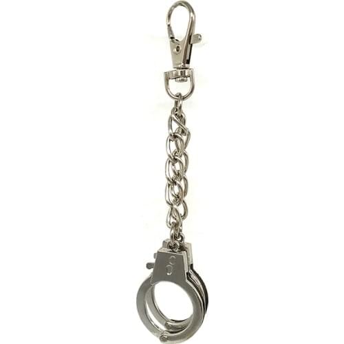 Rock Punk Trousers Hipster Pant Jean Keychain Police Man Handcuff Wallet Belt Chain HipHop Jewelry Accessories