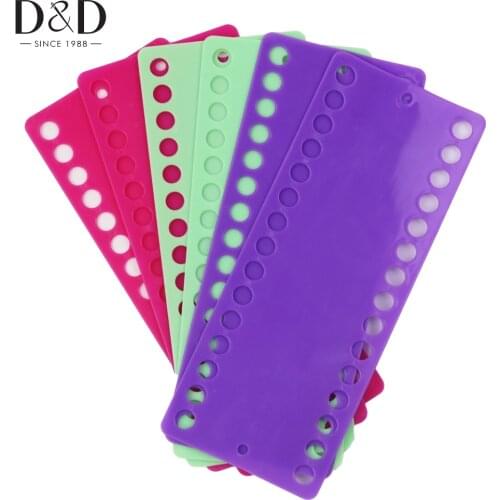 D&D 2Pcs Plastic Cross Stitch Row Line Tool 30 Positions Thread Board Thread & Yarn Organizer Embroidery Accessory 3 Colors