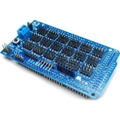 MEGA2560 ATmega2560-16AU Sensor Shield Sensor Expansion Board V2.0 with Bluetooth SD Card APC220 Wireless RF Ultrasonic Sensor
