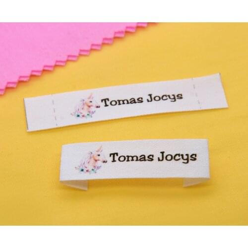 Custom Sewing label, Handmade Tags, Custom kids Name Labels,Cotton Ribbon labels, Logo Labels(FR051)