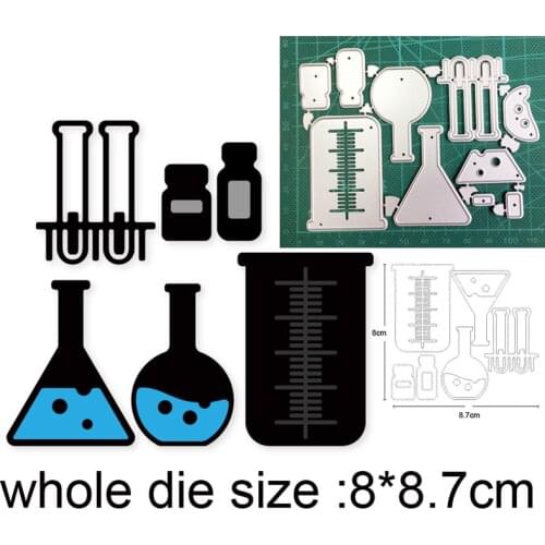 Chemical Instrument Frame Metal Cutting Dies for DIY Scrapbooking Paper and Card Making Decorative Embossing Die Cut Craft dies