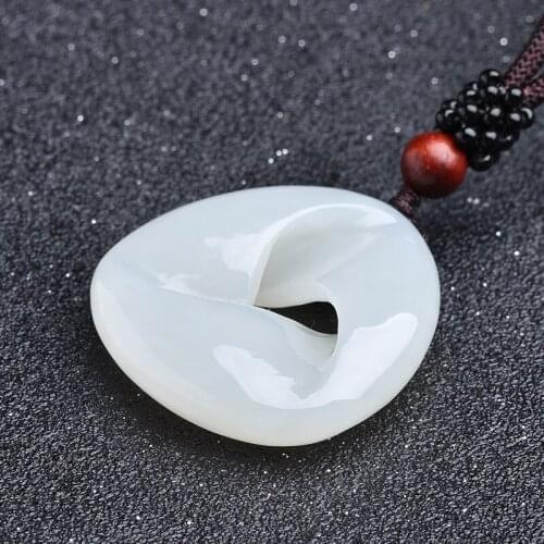 Boutique fine jewelry Xinjiang hetian yu feng returned to the rotation pendant Free shipping