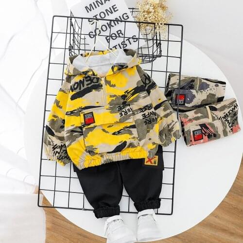 Toddler Boys Clothing Sets Hooded Sweatshirt Pants 2Pcs Suit For 0-5 Boy Kids Suits Baby Outfits Newborn Toddler Boys Clothes