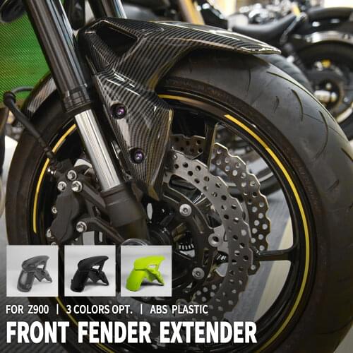 For Kawasaki Z900 2017 2018 2019 Carbon Fiber Front Tire Cover Hugger Fender Mudguard Fairing Cowling Injection Motorcycle Part