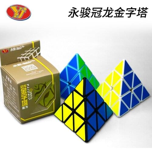 Magic Cube 3x3x3 YongJun Pyramid Speed Cube Professional Puzzle Cubo Magico Kids Education Toys for Children Neo Cube
