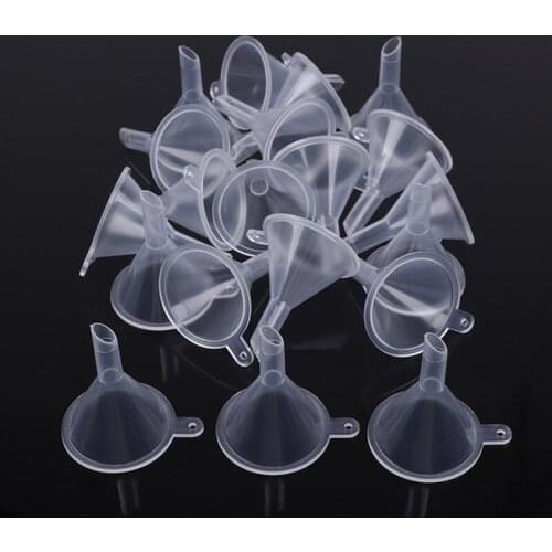 5/10PCS Small Plastic for Perfume Diffuser Bottle Mini Liquid Oil Funnels Lab Tools