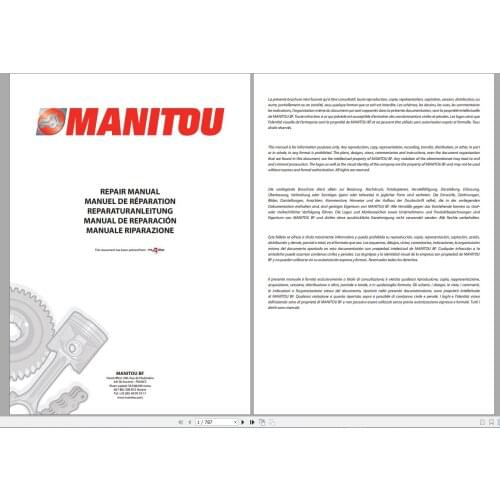 Manitou PDF DVD 37.66 GB Updated 2021 Service and Parts and Operator Manual