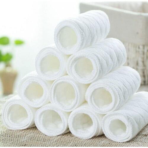 Reusable Washable Inserts Boosters Liners For Real Pocket Cloth Nappy Diaper Cover Wrap Insert microfibre bamboo charcoal insert