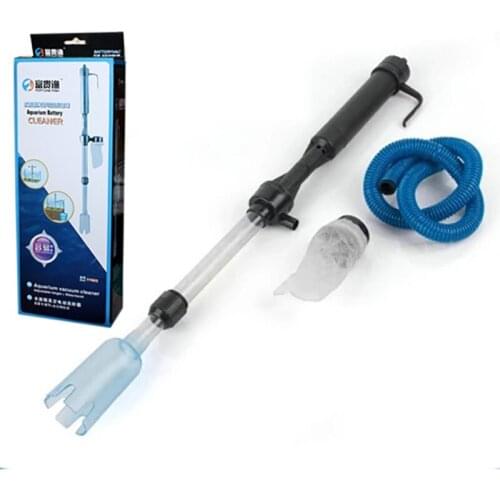 Aquarium Fish Tank Water Change Pump Aquarium Cleaning Tool Water Changer Gravel Cleaner Siphon Filter Pump Battery Model