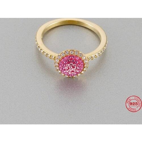 2020 New Fashion Charm Pure 925 Silver Original 1:1 Copy, Cute Pink Fantasy Fashion Ring Ring Female Luxury Jewelry Gifts