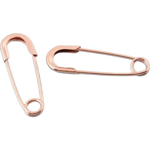 Rose gold Safety Pins 38mm metal Scarf pins Brooch Pins Knitting Pins DIY Pins for Garment kilt pins Accessories sewing tools