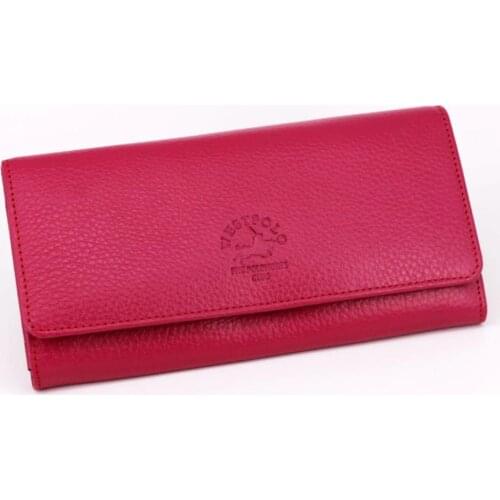 Pink Genuine Leather Women Wallet 488