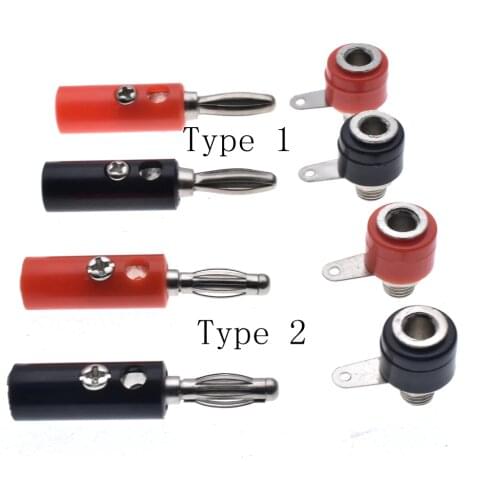 10set Male And Female 4mm Banana Plug Male And Female To Insert Connector Ba nana Pin DIY Model Parts