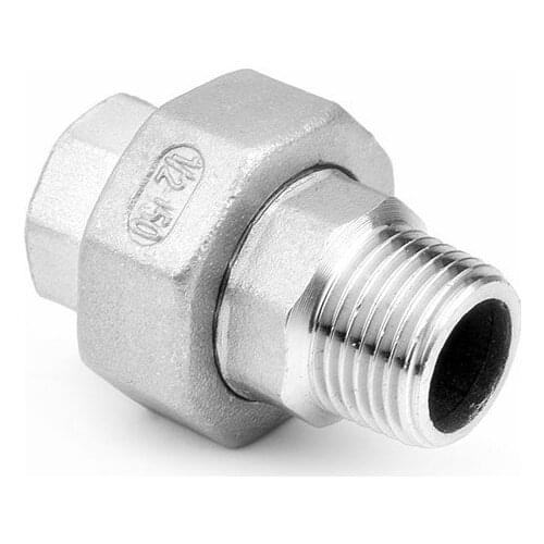 1/4'' - 2'' BSP Male to Female Thread Screw Union 304 Stainless Steel DN8 - DN50 Water Pipe Fitting Joint Coupling Connector
