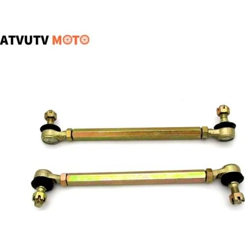 1pair 290mm M12 Adjustable Atv Steering Shaft Tie Rod Rack Kit Left&right Hand Tie Rod Ball Joint For Atv Quad Go Kart