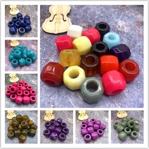 DIY 10pcs 15mm Screw Nut Shape Beads Imitation Stone Beads for Jewelry Making Bracelet Pendant