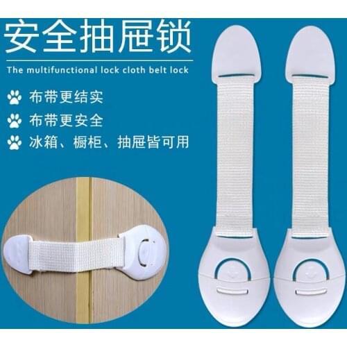 10pcs Baby Plus ABS Plastic Webbing Child Safety Lock 3M Glue Drawer Cabinet Toilet Locks Single Pack
