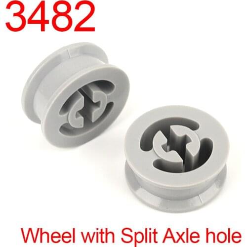 8PCS 3482 High-tech Building Blocks Parts Wheel with Split Axle hole Accessories Assembly Parts MOC DIY Education Build Toys