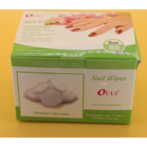 80pcs Hexagon Nail Sponges Nail Buffer Files Change color Nail art gel Polish Manicure Tools