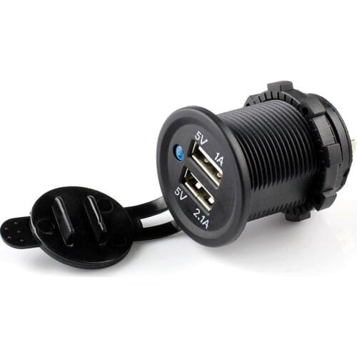 5V 1A/2.1A Car Charger Adapter Dual USB 2-Port For Smartphone Cell Phone