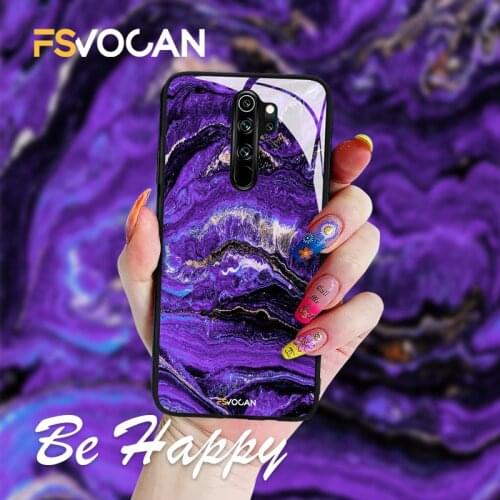 Marble Stone Phone Case For Xiaomi Redmi POCO Note 8 8T 10 S 9 Pro Max 9S 8A 9A 9C X3 NFC M3 F3 Purple Back Cover Silicone Coque