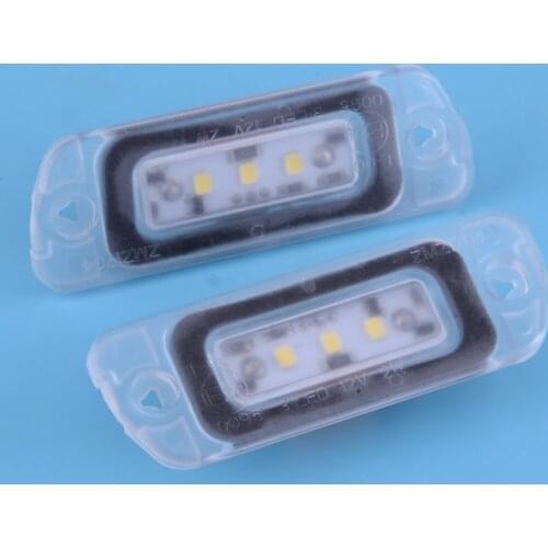 CITALL 2pcs Error Free LED License Plate Light A2518200166 for Mercedes X164 W164 W251 GL ML R Class 2006 2007 2008 2009-2012