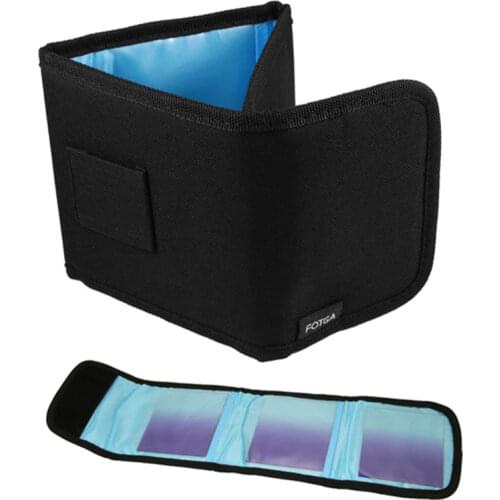 Fotga Portable Nylon 3 Pockets Filter Wallet Case Bag Pouch for 52-82 filter 58 62 67 72 77 mm