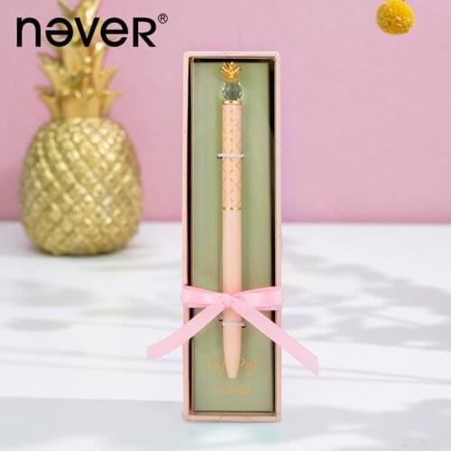 Fromthenon Cute Pineapple Gel Pen Kawaii Gift Pens for School 0.5mm Black Ink Signature Pen Business Office Supplies Stationery