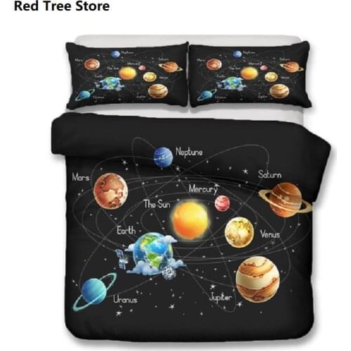 Galaxy Duvet Cover Queen King Colorful Starry Bedding Set Outer Space Comforter Cover Sky Light Printed Bedspread for Kids Boys