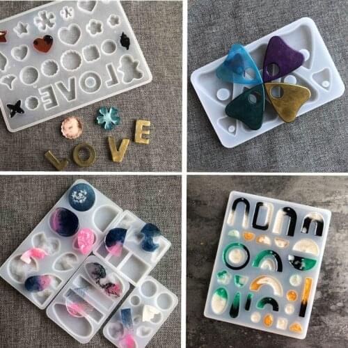 Geometry Pendant Jewelry Silicone Mold UV Resin Earring Pendant Jewelry Mold