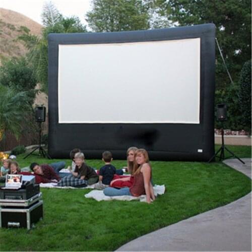 5*3m 16:9 Giant Inflatable Toy Outdoor Advertising Projection Film Movie Screen Advertise Screen Yard Party TV Air Cinema