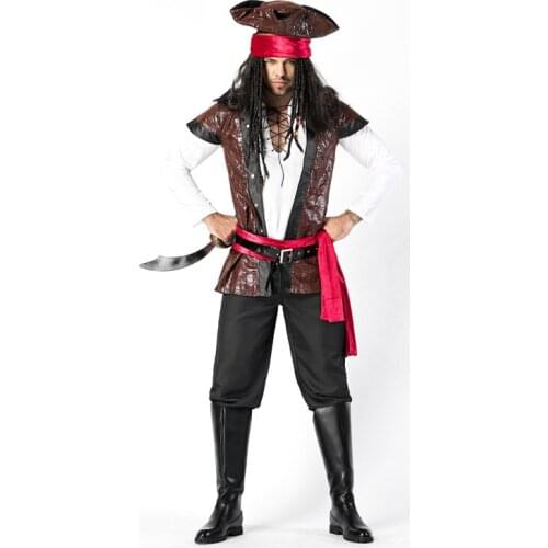 Halloween Christmas Cosplay Costumes pirate suit adults Costumes