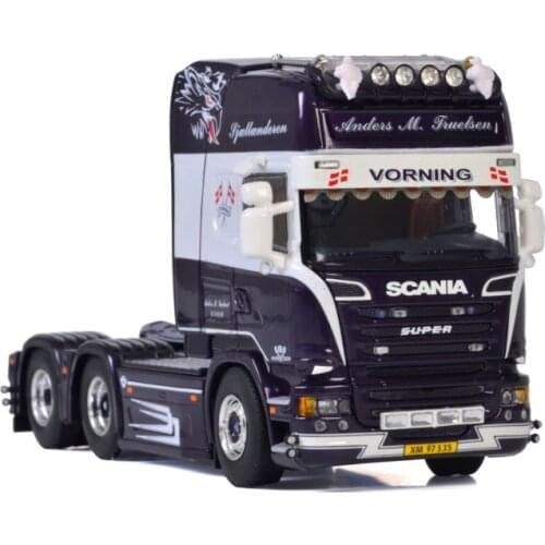Exquisite Alloy Model Gift WSI 1:50 Scale SCANIA Anders 6x2 GN Transport Truck Tractor Vehicles DieCast Toy Model for Collection