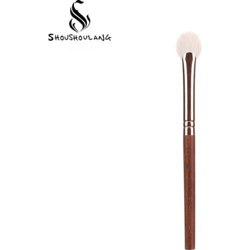 Shoushoulang Professional Handmade Make Up Brush B08 Fan Eye Shadow Highlighter Brush Soft Saibikoho Goat Hair Makeup Brush