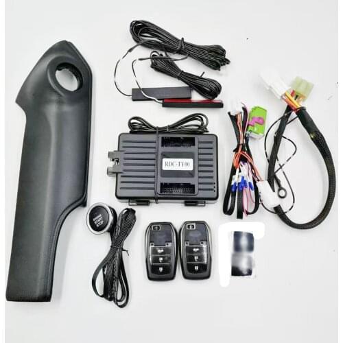 For Toyota Prado 2018-2021 Car Engine Push Button To Start Stop Remote Key Start Stop Keyless Entry with Panel Plug and Play