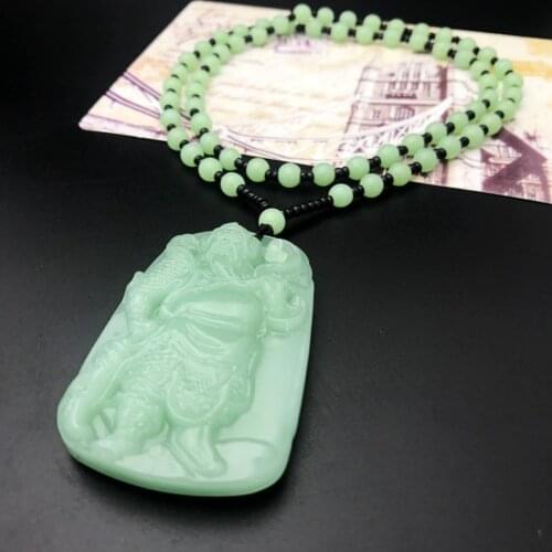 2021 Geomantic omen master talisman bring wealth money good luck exorcise evil spirit Guan Gong God of wealth Pendant Amulet