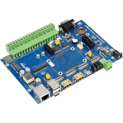 Compute Module 4 Industrial IoT Base Board,For Raspberry Pi CM4(not included),Global 5G/4G/3G/2G Cellular Network Support
