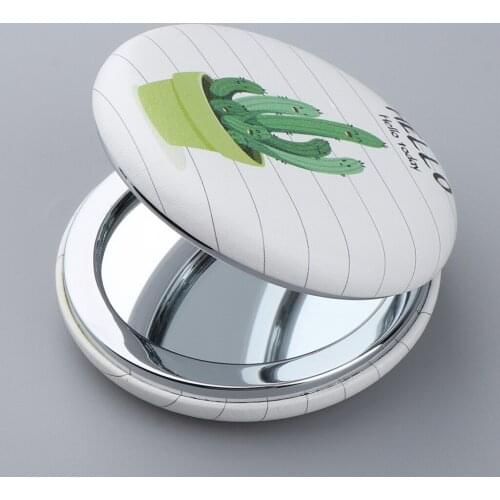 Beauty Compact Pocket Portable Makeup Mirror Two-sided Cute Vanity Cosmetic Foldable Mirror for Purse Tavel Office