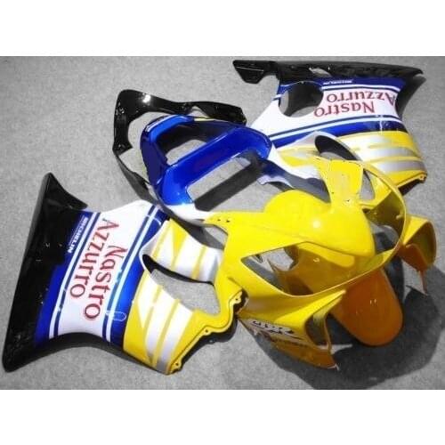 Injection mold Fairing kit for CBR600F4I 01 02 03 CBR600 F4I 2001 2002 2003 ABS Yellow white blue Fairings set+gifts HP26