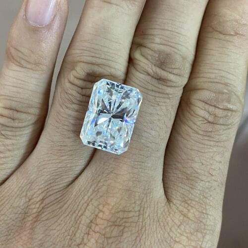 Meisidian 3*5mm To 13*18mm Size VVS1 D Radiant Cut Moissanite Super White GRA Loose Stones