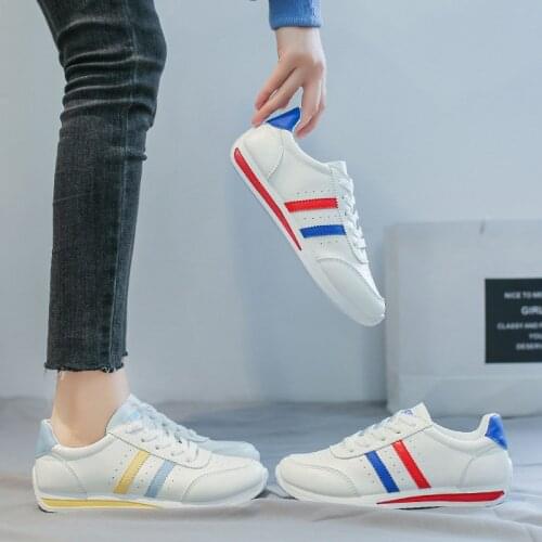 Fashion Shoes Womens Vulcanize Shoes Spring New Casual Classic Solid Color PU Leather Shoes Women Casual White Shoes Sneakers