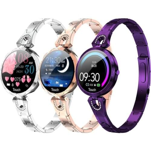 AK15 Fashion Women Smart Watch Waterproof Heart Rate Blood Pressure step fitness tracker Gift For Ladies Watch Bracelet VS KW10