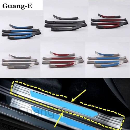 Car Body Stainless Steel Pedal Door Sill Scuff Plate Inside Cover Inside Threshold 4pcs For Bmw X5 Xdrive G05 2019 2020