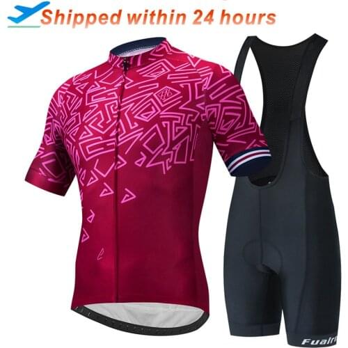 FUALRNY Pro Cycling Jersey Set Summer Cycling Wear Mountain Bike Clothes Bicycle Clothing MTB Bike Cycling Clothing Cycling Suit
