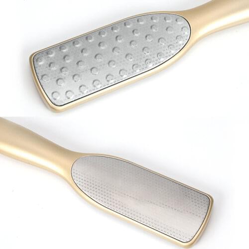 Pedicure Foot File Callus Remover Stainless Steel Foot Scraper Portable Rasp Colossal Foot Grater Scrubber Pro for Wet Dry Feet
