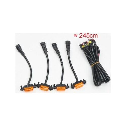 Front Grill Grille Led Amber Lights 4pcs For Toyota Tacoma 2016-2019