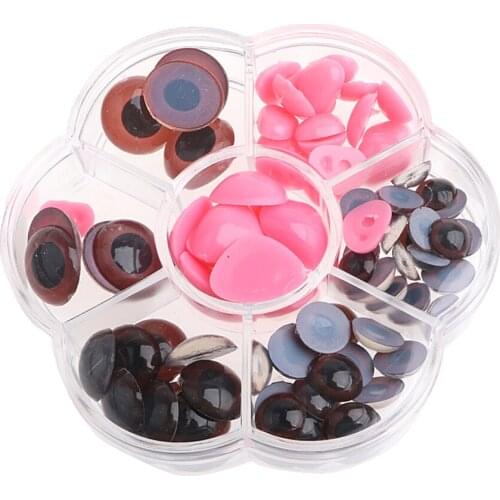 90pcs Plastic Safety Eyes Noses for DIY Teddy Bear TOY Doll Animal Crafts Puppet