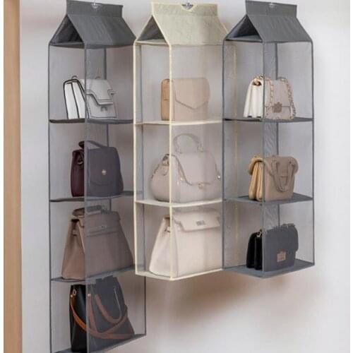 Handbag hanging organizer Hanging wardrobe organizer Three-dimensional storage hanging bag Handbag organizer for closet