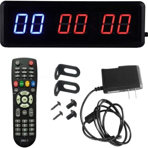 Programable Interval Timer Remote Control LED Crossfit Timer Garage Timer Sports Training Clock Crossfit Gym Timer