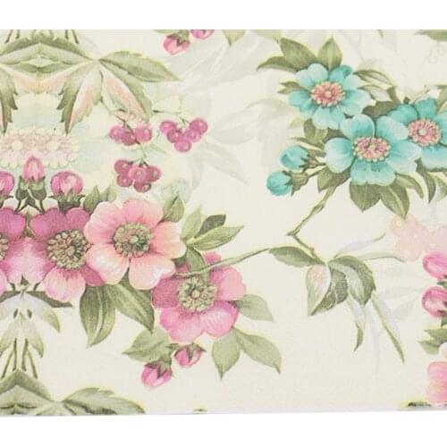 20 Pieces Disposable Printed Square Tissue flower Pattern Party Festive Celebration Paper Napkins Tableware Supply